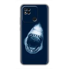 Силиконовый бампер с картинкой животных для Xiaomi Redmi 10A (Пасть Акулы)