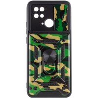 Ударопрочный чехол Camshield Serge Ring Camo для Xiaomi Redmi 10C – Зеленый