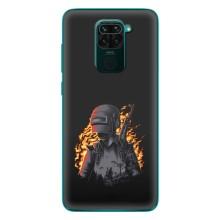 Чохол з картинкою "Герой Pubg" на Xiaomi Redmi 10X – В полум'ї