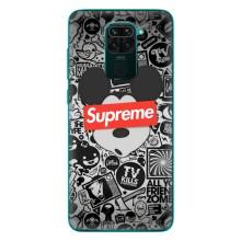 Чохол з Брендами одягу на Сяомі Редмі 10Х – Supreme Маус