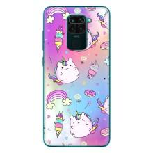 Чехол Unicorn на Xiaomi Redmi 10X – Радуга и Единорог