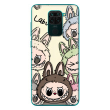 Чехол с Лабубу на Xiaomi Redmi 10X – Коллаж Лабубу