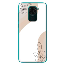Силконовий чохол з принтом в квітах на Xiaomi Redmi 10X – Нюдовий дизайн