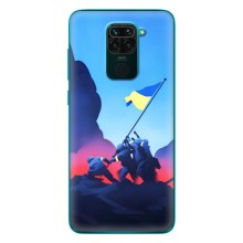 Чехол с украинским воином на Xiaomi Redmi 10X – Украинский прапор