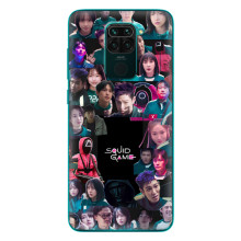 Чехол Гра в кальмара для Xiaomi Redmi 10X – Коллаж игры кальмара