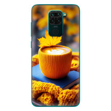 Чохол з унікальним дизайном 'Осінь з кавою' для Xiaomi Redmi 10X – Кава з жовтим