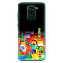 Чехлы для Xiaomi Redmi 10X (Персонажи Майн Крафт) (Герой Майнкрафт)