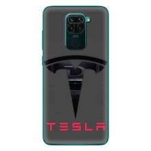 Силіконовий бампер з картинкою машини на Xiaomi Redmi 10X (Logo TESLA)