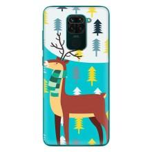 Силіконовий бампер з картинкою звірів для Xiaomi Redmi 10X (Олень із шарфом)