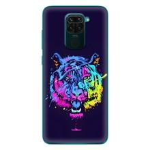 Силіконовий бампер з картинкою звірів для Xiaomi Redmi 10X (Тигр-Арт)