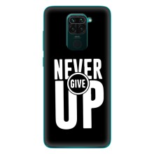 Силиконовый Чехол на Xiaomi Redmi 10X с картинкой Nike – Never Give UP