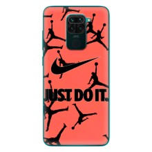 Силиконовый Чехол Nike Air Jordan на Сяоми Редми 10Х (Just Do It)