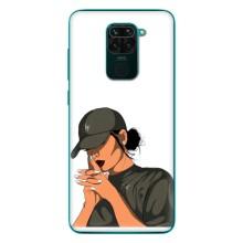 Силіконовый Чохол на Xiaomi Redmi 10X з картинкой Модных девушек – У зеленому
