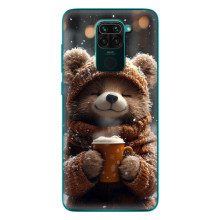 Друкований чохол 'Звірята з кавою' для Xiaomi Redmi 10X – Мішка з кавою