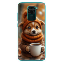 Друкований чохол 'Звірята з кавою' для Xiaomi Redmi 10X – Песик з кавою