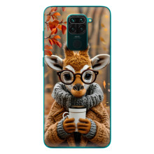 Друкований чохол 'Звірята з кавою' для Xiaomi Redmi 10X – Жираф з кавою