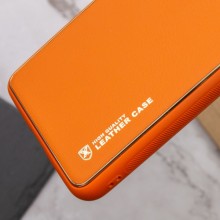 Кожаный чехол Xshield для Xiaomi Poco X5 5G / Redmi Note 12 5G – Оранжевый