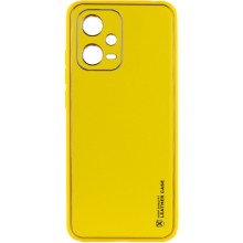 Кожаный чехол Xshield для Xiaomi Poco X5 5G / Redmi Note 12 5G (Желтый)