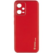 Кожаный чехол Xshield для Xiaomi Poco X5 5G / Redmi Note 12 5G (Красный)