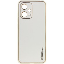 Кожаный чехол Xshield для Xiaomi Poco X5 5G / Redmi Note 12 5G – Белый