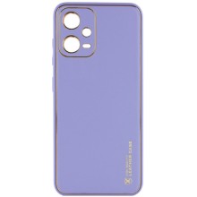 Кожаный чехол Xshield для Xiaomi Poco X5 5G / Redmi Note 12 5G – Сиреневый