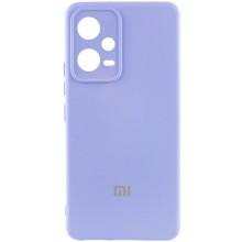 Чохол Silicone Cover Lakshmi Full Camera (AA) with logo для Xiaomi Poco X5 5G / Note 12 5G – Бузковий