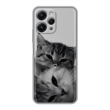 Чехол с рисунком кот на Xiaomi Redmi 12 (5G) (Пара котов)