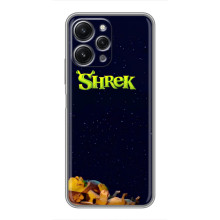 Чехол с мультфильмом Шрек на Xiaomi Redmi 12 (5G) – Шрек лого