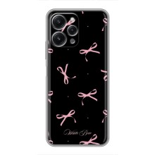 Чехол с бантиками на Редмі 12 (5G) (Банты на черном)