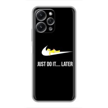 Чехол с логотипом Найк на Xiaomi Redmi 12 (5G) – Nike just do it