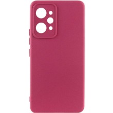 Чехол Silicone Cover Lakshmi Full Camera (AAA) для Xiaomi Redmi 12 (Бордовый)