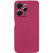 Чехол Silicone Cover Lakshmi Full Camera (AAA) для Xiaomi Redmi 12 – Бордовый