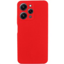 Чехол Silicone Cover Lakshmi Full Camera (AAA) для Xiaomi Redmi 12 – Красный