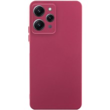 Чехол Silicone Cover Lakshmi Full Camera (AA) для Xiaomi Redmi 12 – Бордовый