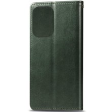 Шкіряний чохол-книжка GETMAN Gallant (PU) для Xiaomi Redmi 12 – Зелений
