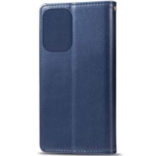 Шкіряний чохол-книжка GETMAN Gallant (PU) для Xiaomi Redmi 12 – Синій