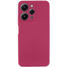 Чехол Silicone Cover Lakshmi Full Camera (AAA) для Xiaomi Redmi 12 (Бордовый)