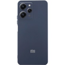 Чехол Silicone Cover Lakshmi Full Camera (AA) with logo для Xiaomi Redmi 12 – Синий