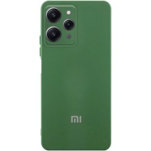 Чехол Silicone Cover Lakshmi Full Camera (AA) with logo для Xiaomi Redmi 12 – Зеленый