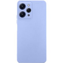 Чехол TPU GETMAN Liquid Silk Full Camera для Xiaomi Redmi 12 – Сиреневый