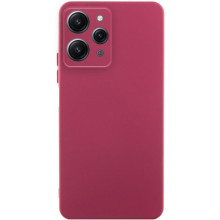 Чехол Silicone Cover Ummi Lakshmi Full Camera (AA) для Xiaomi Redmi 12 – Бордовый