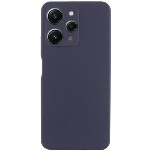 Чехол Silicone Cover Lakshmi Full Camera (AAA) для Xiaomi Redmi 12 (Темно-синий)