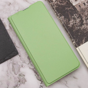 Кожаный чехол-книжка GETMAN Elegant (PU) для Xiaomi Redmi 12 – Мятный