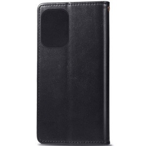 Шкіряний чохол-книжка GETMAN Gallant (PU) для Xiaomi Redmi 12 – Чорний