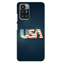 Чехол Флаг USA для Xiaomi Redmi 12 (USA)