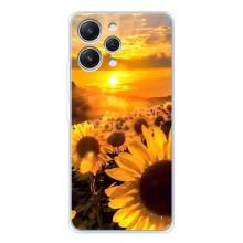 Чохол з Квітами для Xiaomi Redmi 12 (поле соняшників)