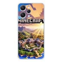 Чехол с картинками Майнкрафт для Редми 12 – Minecraft