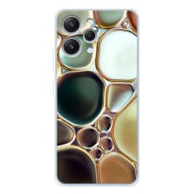 Мраморный чехол на Xiaomi Redmi 12 (VPrint) (Радужный Мрамор)