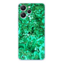 Мраморный чехол на Xiaomi Redmi 12 (VPrint) (Салатный Мрамор)
