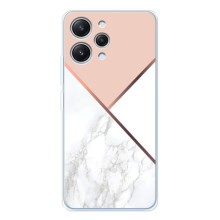 Мраморный чехол на Xiaomi Redmi 12 (VPrint) (Тройной мрамор)